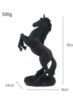 工艺品马玄关创意办公桌树脂装饰马摆件高级生肖腾空马到成功摆件