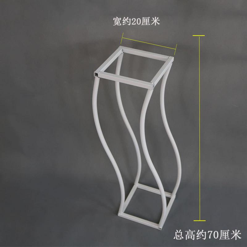 新款婚庆道具路引铁艺花柱器小蛮腰路引婚礼桌花摆件插花几何路引