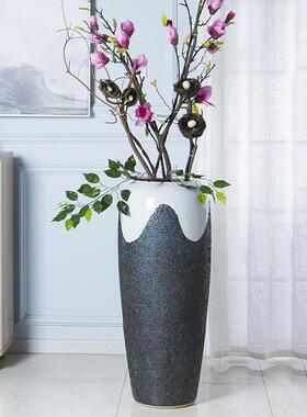 手工制作四件套陶瓷花瓶景德镇创意陶瓷落地大花瓶欧式客厅摆件