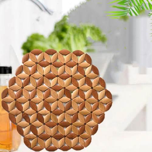 隔热垫餐桌垫防烫竹垫碗垫砂锅垫盘垫实木餐垫耐高温珐琅木质中式