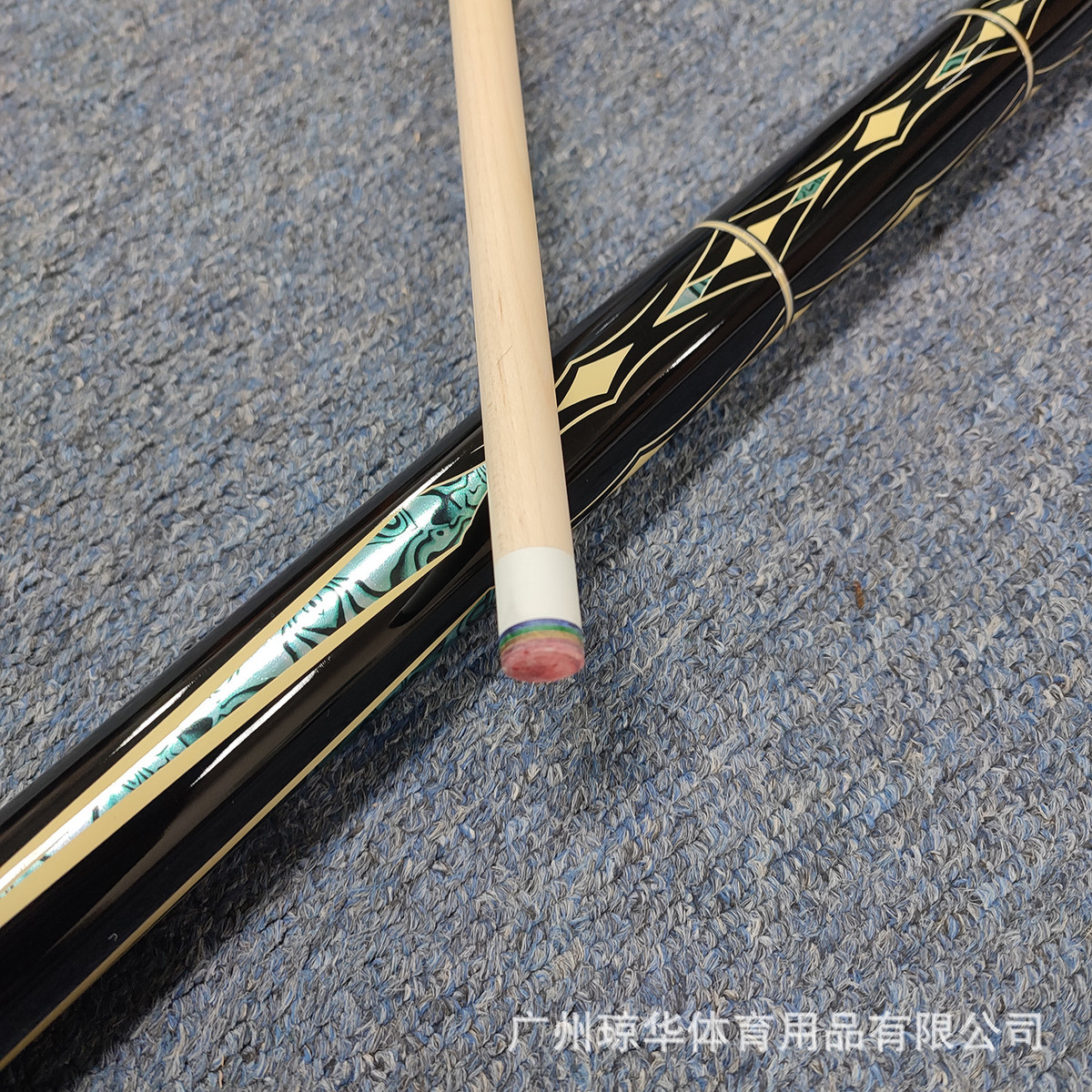 球杆黑8球杆中式八球美式九大头杆大头桌球杆16彩美式球12.5mm