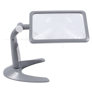 折叠台式手持48led灯放大镜冷暖灯老人阅读看书超大尔菲涅视野镜