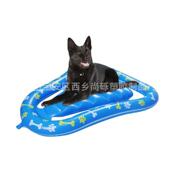 现货pvc充气宠物水床垫狗狗水上漂浮床宠物戏水浮排充气浮床