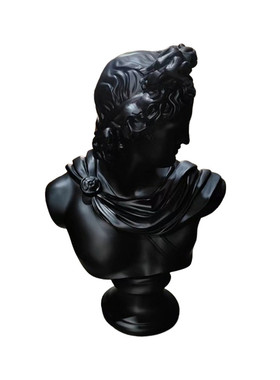 北欧风格树脂工艺品大卫雕塑抽象摆件半身人物像家居酒店摆设装饰