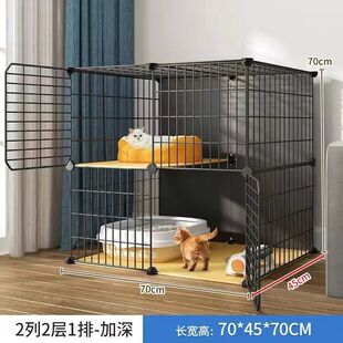 猫笼子家用猫屋猫咪别墅室内自由空间猫舍成年猫笼大猫柜猫咪围栏