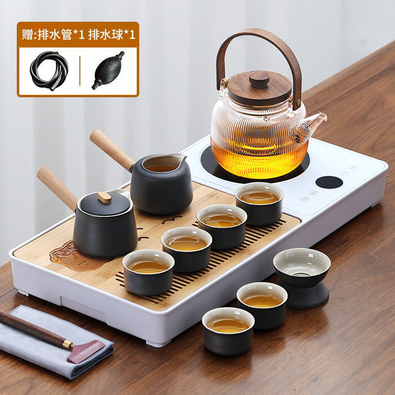 一整套茶台茶具家用客厅烧水煮茶一体小茶台轻奢功夫茶具套装新款