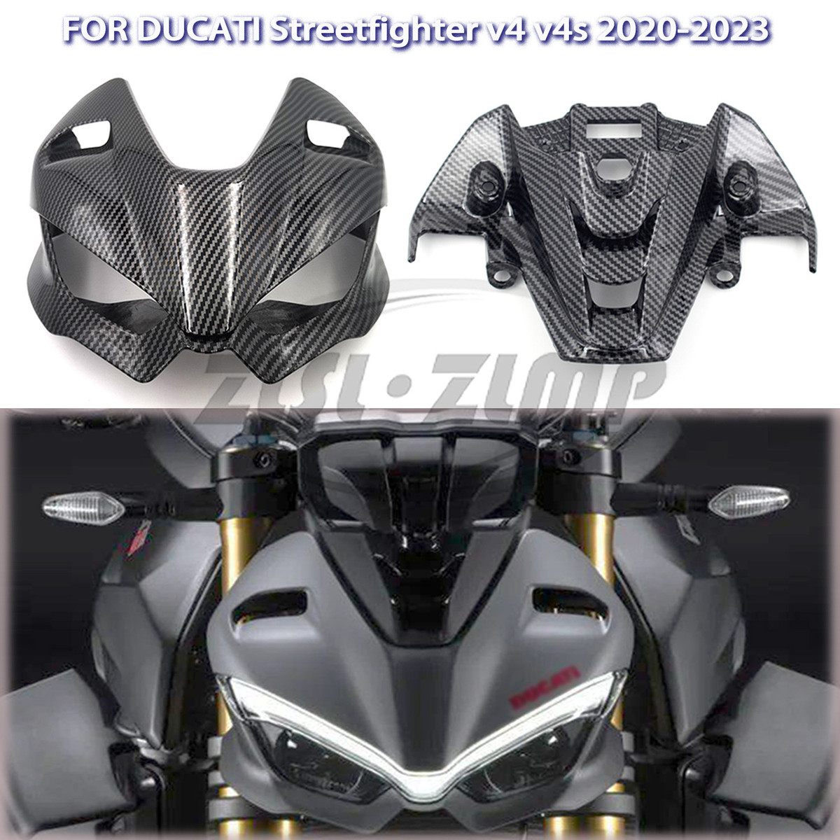 适用杜卡迪 DUCATI Streetfighter V4 20-23前照明进气盖板内外罩
