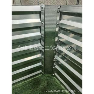240x120x57cm镀锌板种植箱铁艺花园床 育苗箱户外花钵花园腐烂箱