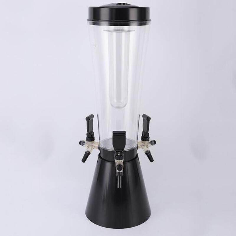 三头打酒扎啤机酒炮批发3升发光生啤商用器带冰柱酒店酒吧ktv用品