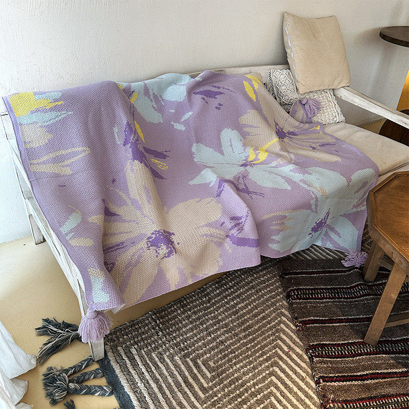 ins新款针织盖毯客厅毛毯空调午睡毯子家用床尾毯沙发毯办公室,床上用品,休闲毯/毛毯/绒毯,淘宝优惠券,粉丝福利购,淘宝优惠卷