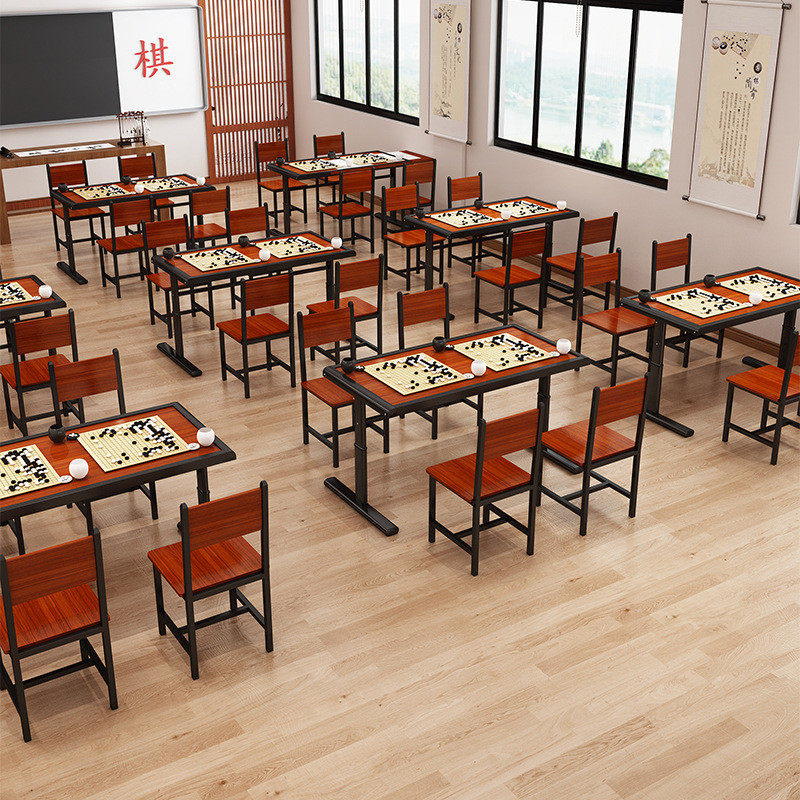 供应象棋棋盘桌辅导班培训升降桌儿童学习桌椅围棋批发桌椅