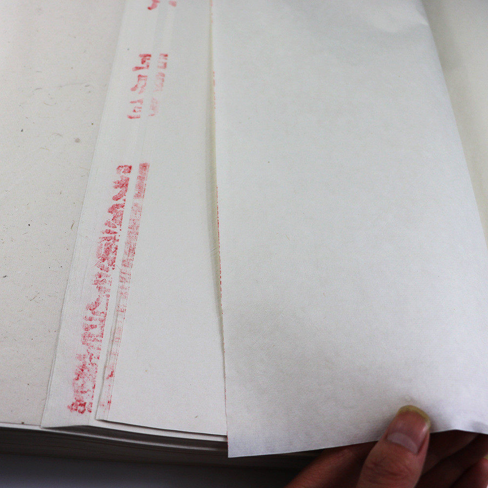 批发安徽泾县汪同和特皮净四尺宣纸精制书画作品豆腐笺半生半熟宣