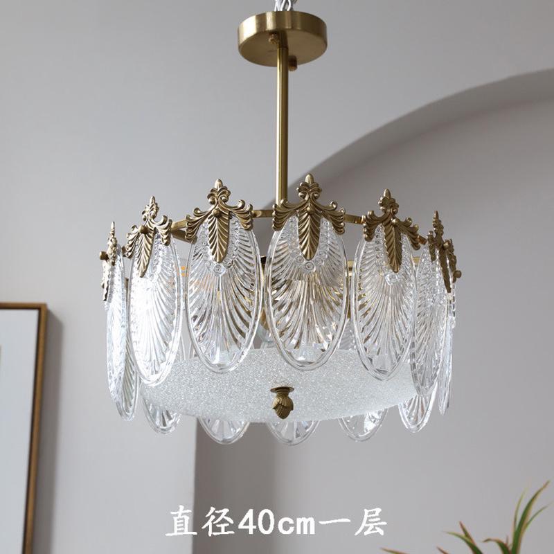 美式复古吊灯餐厅风轻奢大气法式玻璃客厅波西米亚卧室别墅灯具