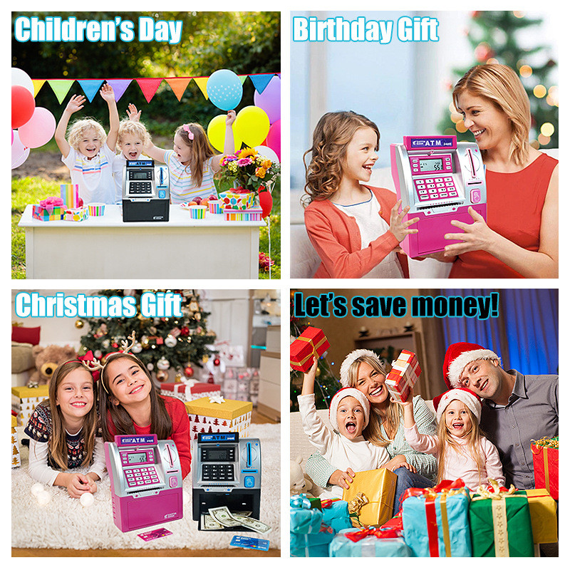 热销跨境atm取款机可进可出智能投币刷卡计数大号保险柜密码储钱