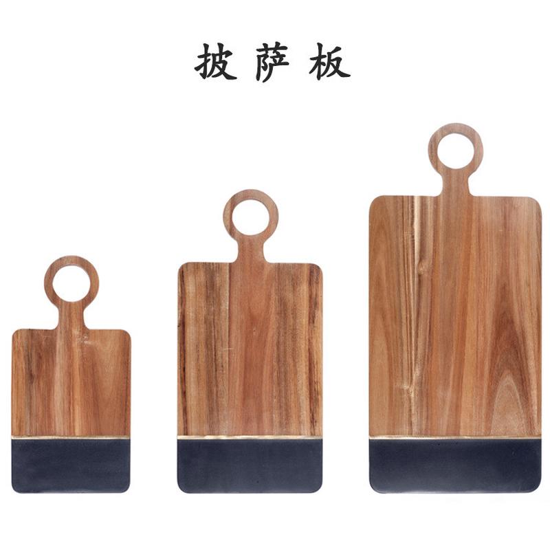 家用实木鸡翅木牛排盘西餐盘牛排木板托盘餐厅木质牛扒木盘披萨板