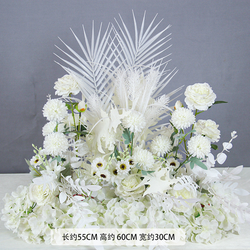 新款婚庆地排花仿真绢花装饰花成品排t台路引婚礼花艺婚礼堂吊顶