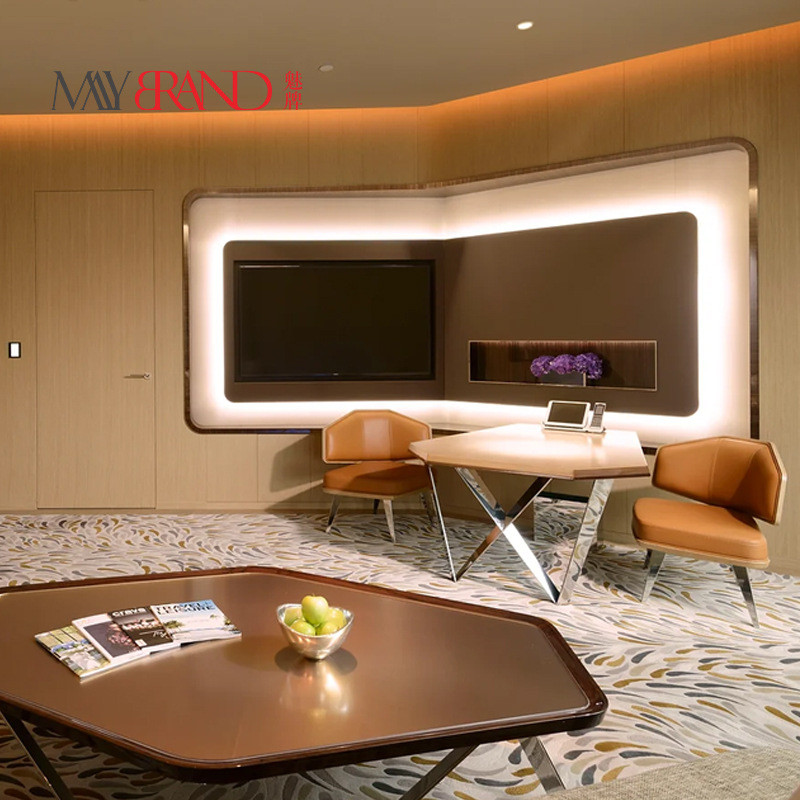 商务酒店客房家具定制客厅餐桌沙发床组合家具连锁酒店家具全套