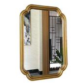 卫生间梳妆镜子现代简约浴室镜洗漱镜复古壁挂台镜装 m204欧式 美式