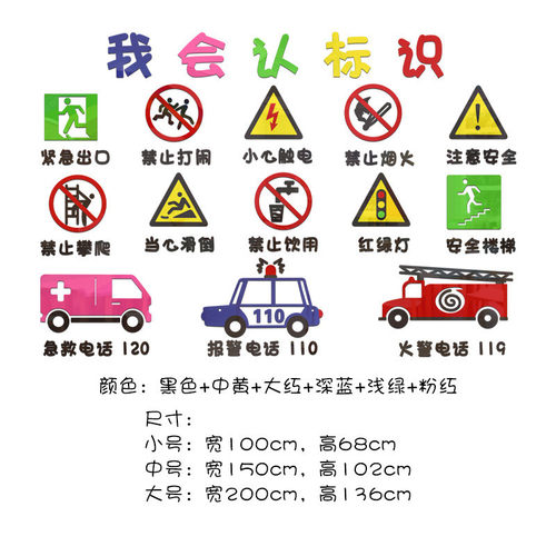 rp4t批发环标志墙贴画立体幼儿园创主题墙面装饰教室大厅走廊环境