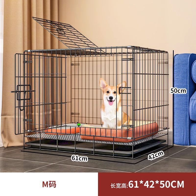 狗笼子小型犬中型犬狗狗厕所分离宠物家用柯基泰迪大型犬带小别墅
