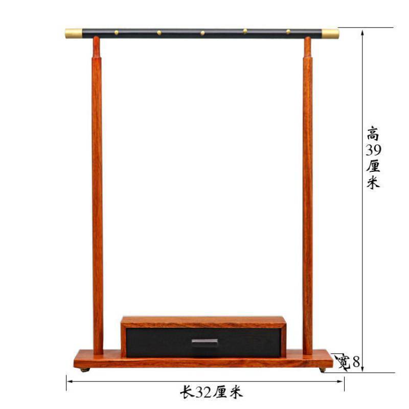 花梨木红檀木毛笔挂笔架毛实木红木笔笔挂仿古文房四宝办公室