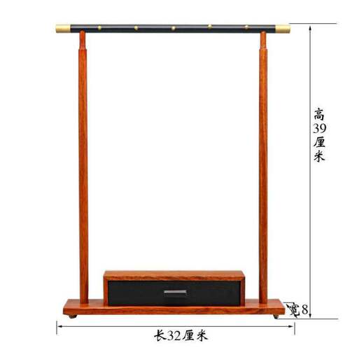 花梨木红挂毛笔挂笔架红木实木毛笔笔檀木仿古文房四宝办公室