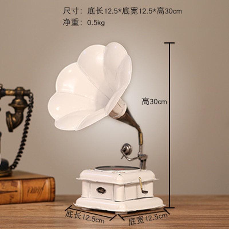 金属工艺品复古留声机咖啡厅橱窗酒吧陈列拍摄道具工艺品摆件批发