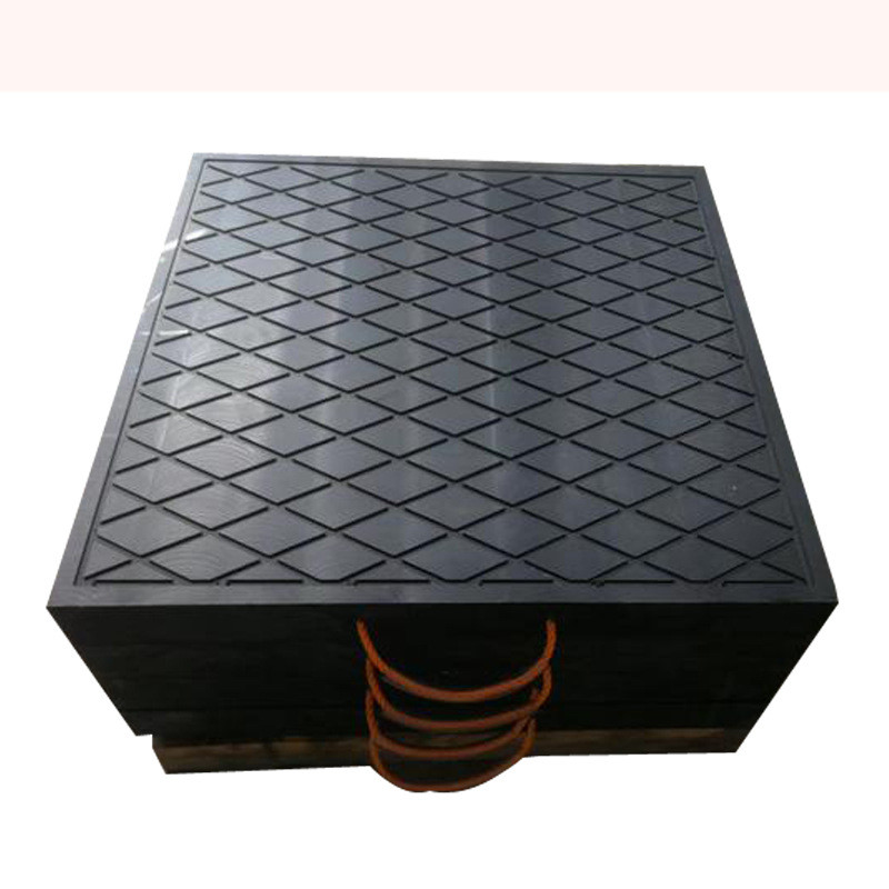 吊车泵车支腿垫板起重机随车吊橡胶垫块垫脚板起重机聚乙烯垫脚板