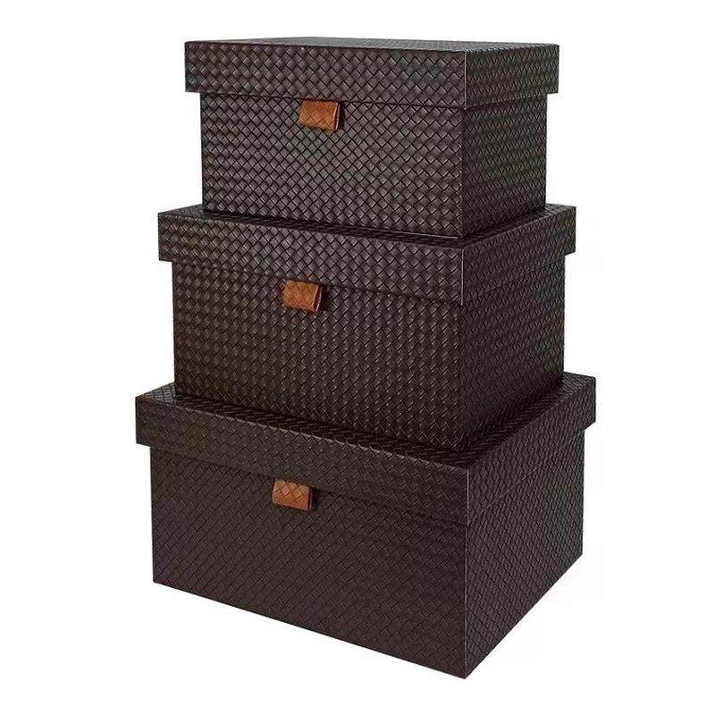 摆件轻奢衣帽间收纳盒现代样板房软装饰品创意衣柜橱窗大号储物箱