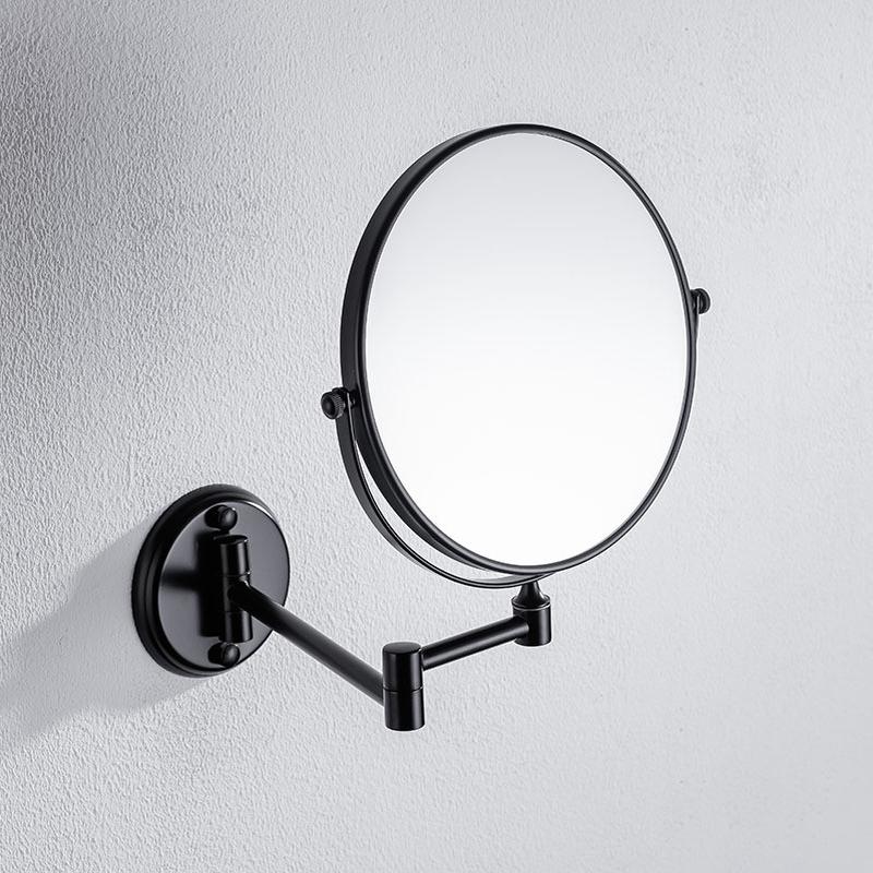 工程浴室折叠化妆镜酒店工程伸缩镜子货源双面放大美容壁挂镜