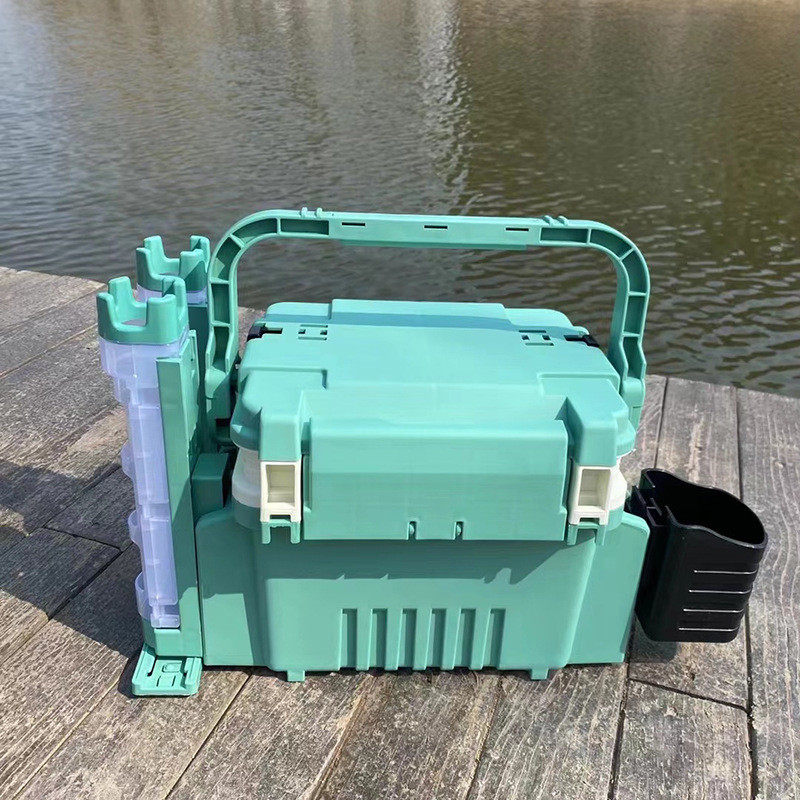 钓箱新款多功能路亚钓箱海钓矶钓插杆钓鱼收纳箱垂大容量可坐钓箱