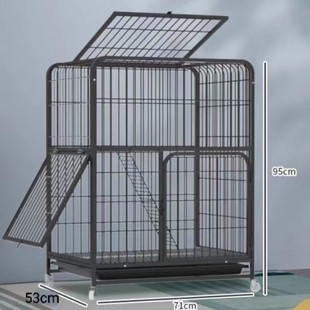 猫笼家用双层双层别墅三四层特大号猫窝小猫咪猫笼带厕所猫屋猫舍