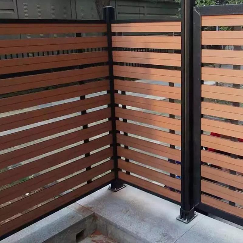 别墅塑木围栏围墙花园阳台露台隔断护栏户外木塑制品