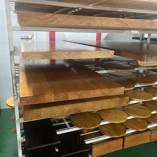 北美白蜡木原木桌面板材升降桌大板书桌子家用实木吧台飘窗台面