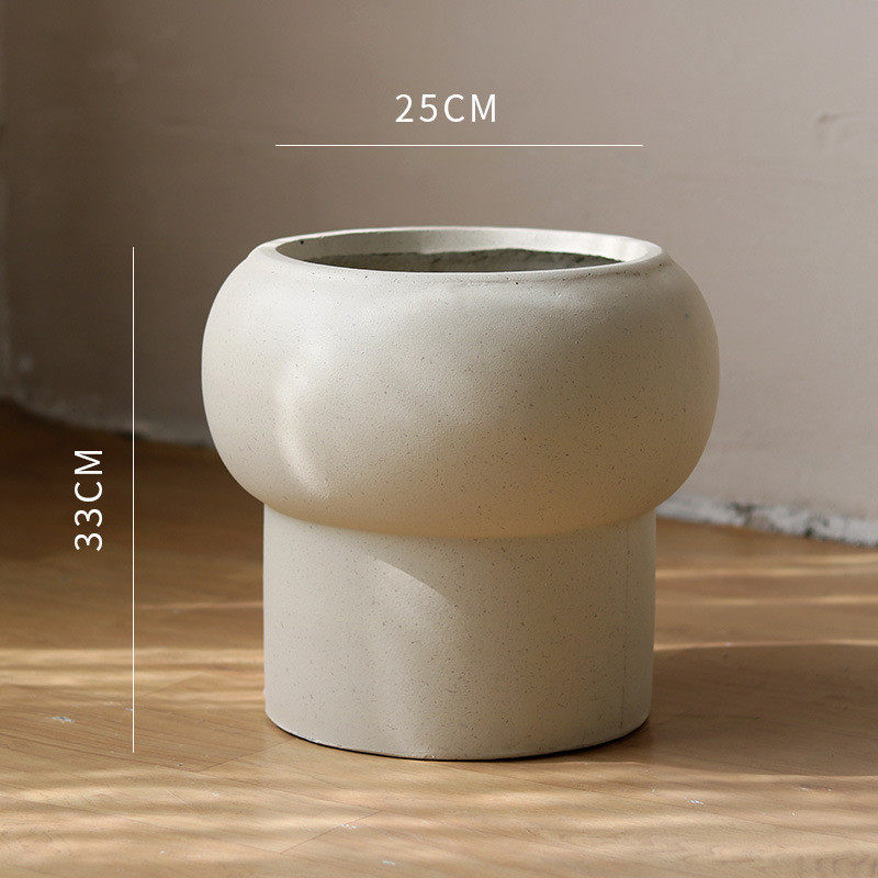 创意花盆蘑菇盆高脚镁泥绿植花器阳台橱窗清新文艺简约北欧ins风