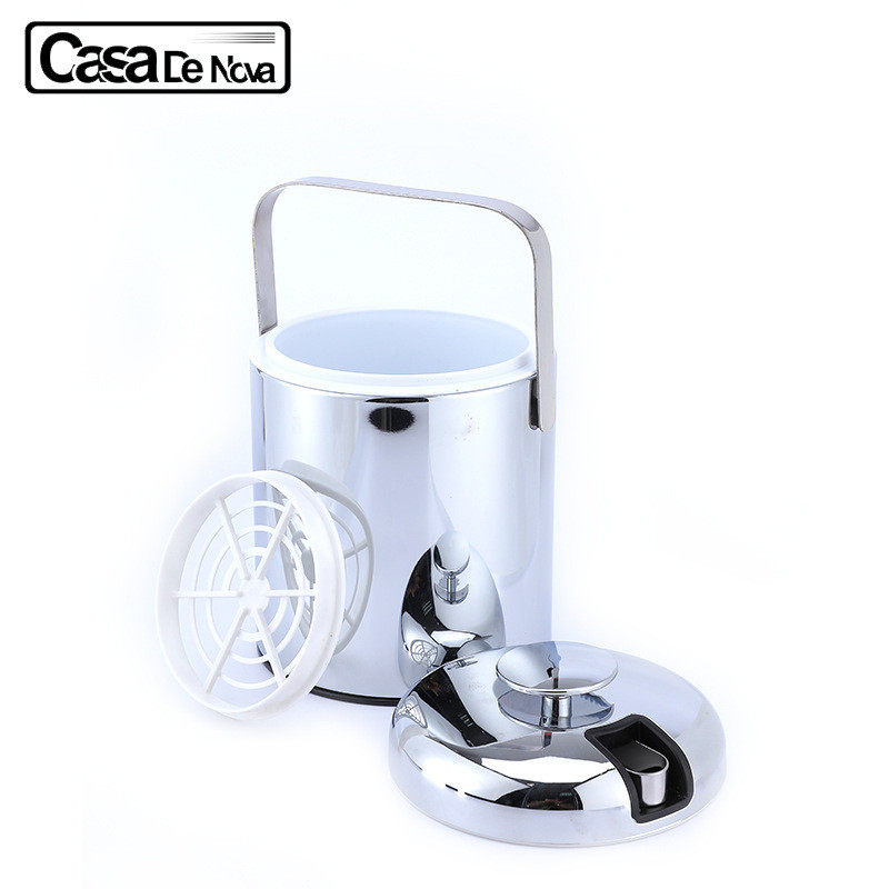 热销凯莎餐饮酒吧用1.3l冰块冰桶聚会户外手提存不锈钢含冰夹,厨房/烹饪用具,冰格/制冰袋,淘宝优惠券,粉丝福利购,淘宝优惠卷