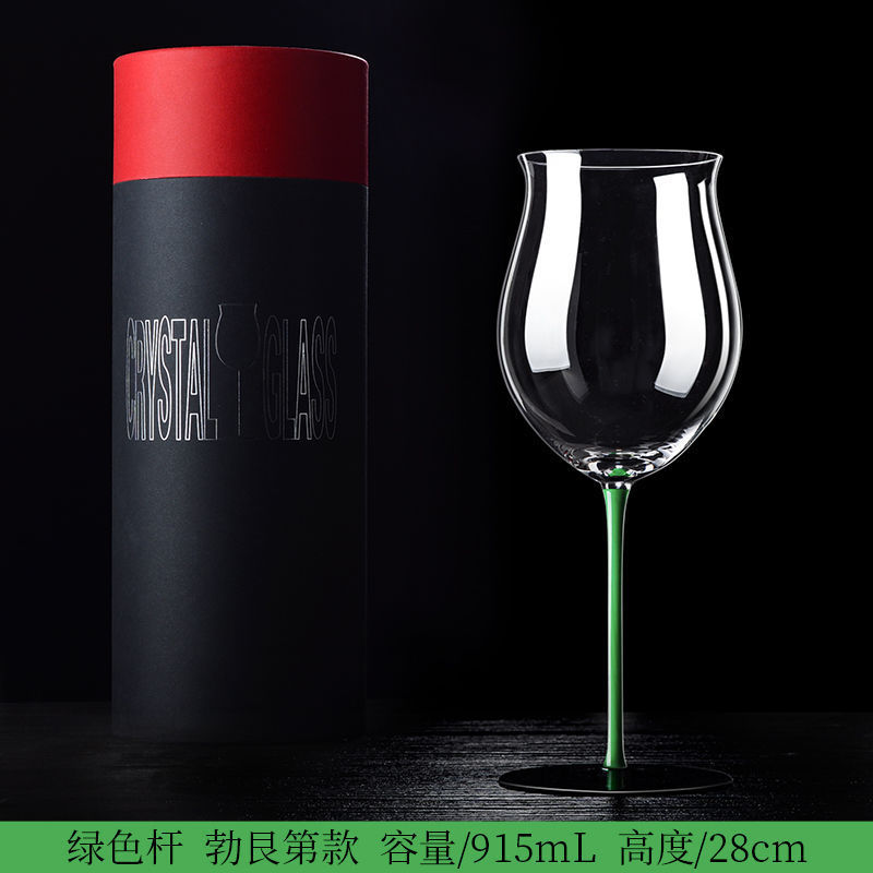 创意水晶红酒杯大肚子家用欧式高脚杯大号高档葡萄酒杯颜高个性值