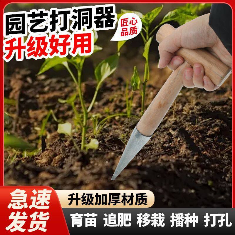 代发园艺播种打洞小工具种菜追肥育苗多肉花盆移栽实木尖头打孔器,鲜花速递/花卉仿真/绿植园艺,周期订阅鲜花,淘宝优惠券,粉丝福利购,淘宝优惠卷