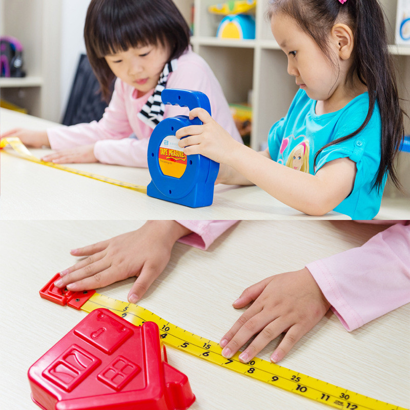 热销手提卷尺幼教幼儿园科学数学测量量具软测量工具米尺器材卷尺