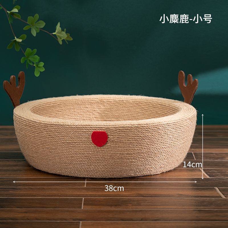 圣诞猫窝麋鹿器一体剑麻猫抓板耐磨不掉屑沙发防抓猫咪磨爪猫抓板,宠物/宠物食品及用品,猫笼子/猫别墅,淘宝优惠券,粉丝福利购,淘宝优惠卷