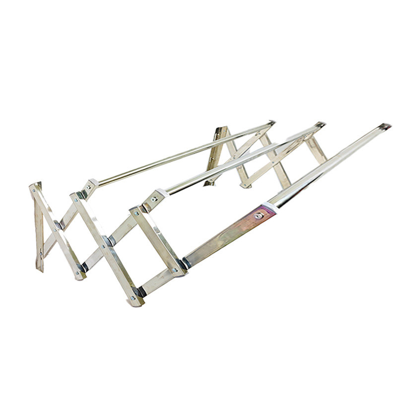 外墙户外晒衣架伸缩推拉阳台墙壁晾衣架壁挂式折叠式窗外晒晾衣杆