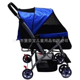 宠物推车狗狗手推车轻便可折叠宠物车泰迪猫咪中型犬换向四轮车