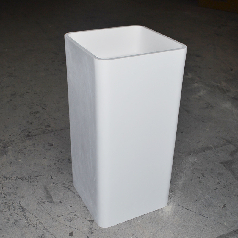 人造石洗手台厂家供应人造石一体式人造石亚克力立柱盆立柱盆