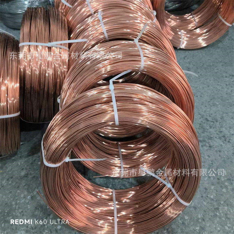 东莞t2银色无氧铜丝高导紫铜线全软镀锡铜丝高韧性饰品电解铜丝