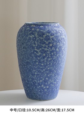 景德镇陶瓷花瓶插花高级感花器摆件高端轻奢复古客厅中式餐桌摆设