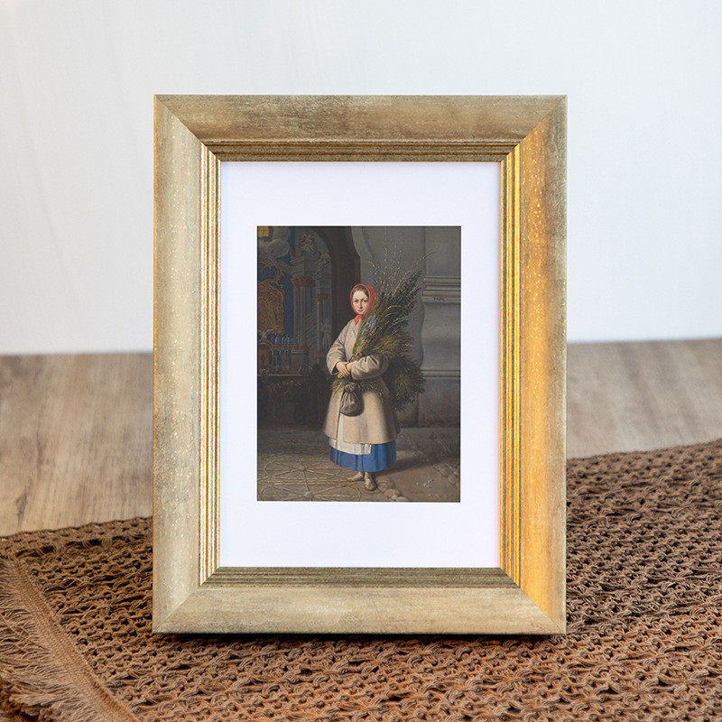 定制欧式简约相框摆台67810寸洗照片打印高级感摆件亚克力画框