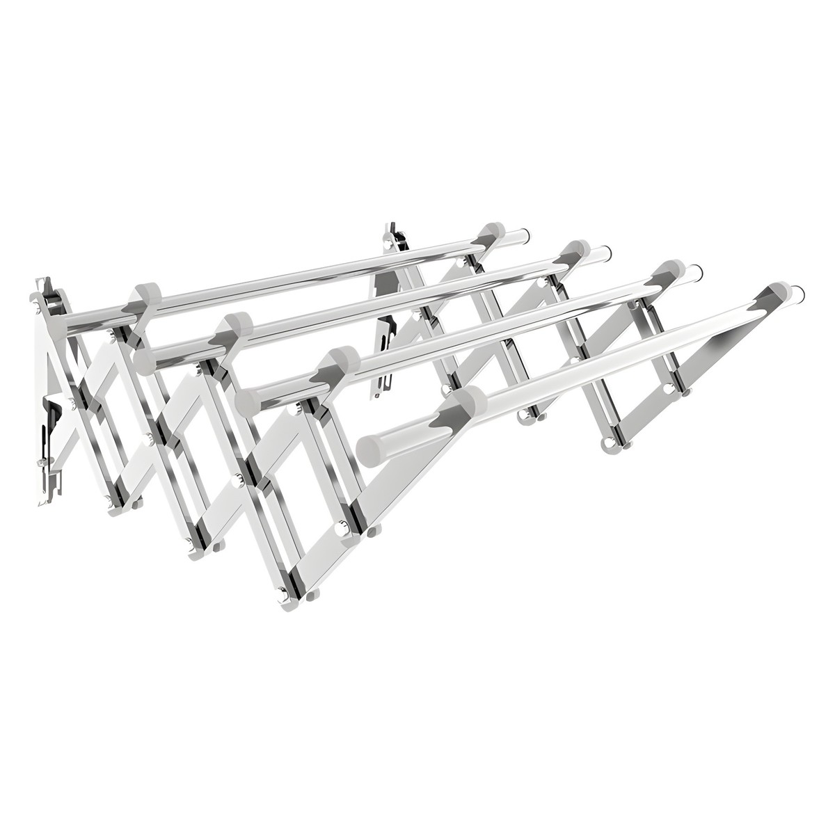 美依户外推拉晾衣架阳台外伸缩晒衣架家用窗外晾衣杆折叠