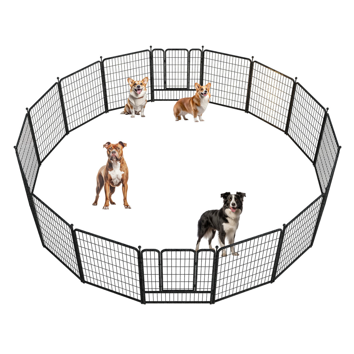 越狱防狗狗围栏多片组合隔离训练厕所狗窝栅栏室内宠物插杆围栏