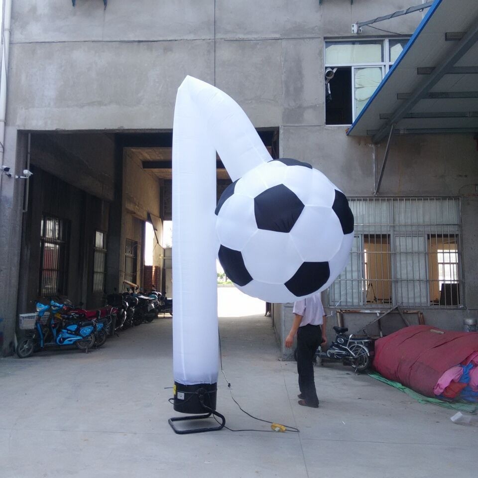 充气足球空中舞星气模 足球模型 欧洲杯足球立柱 拱门气球气模人