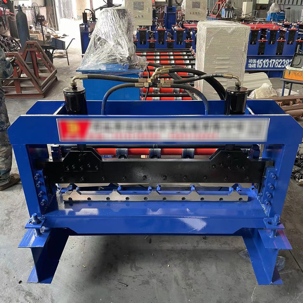 单单板机瓦机840型彩钢层压彩钢屋顶瓦成型设备全自动彩钢压瓦机